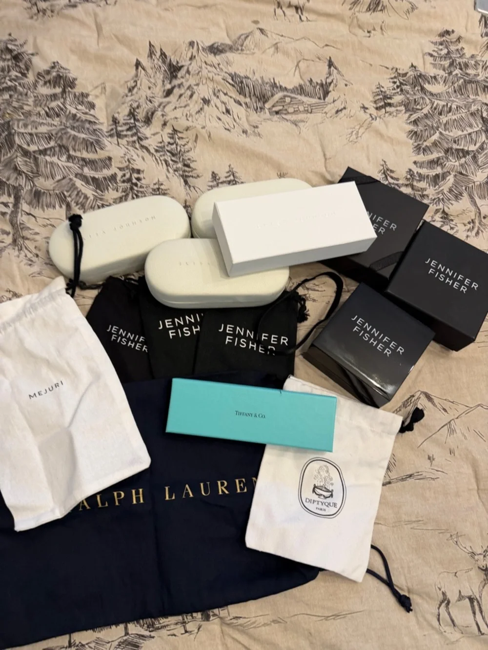 Assorted Jewelry and Sunglasses cases - Branded Accessory Storage
